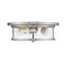Z-Lite Savannah 3 Light Flush Mount, Brushed Nickel & Clear 462F16-BN - alternate 1